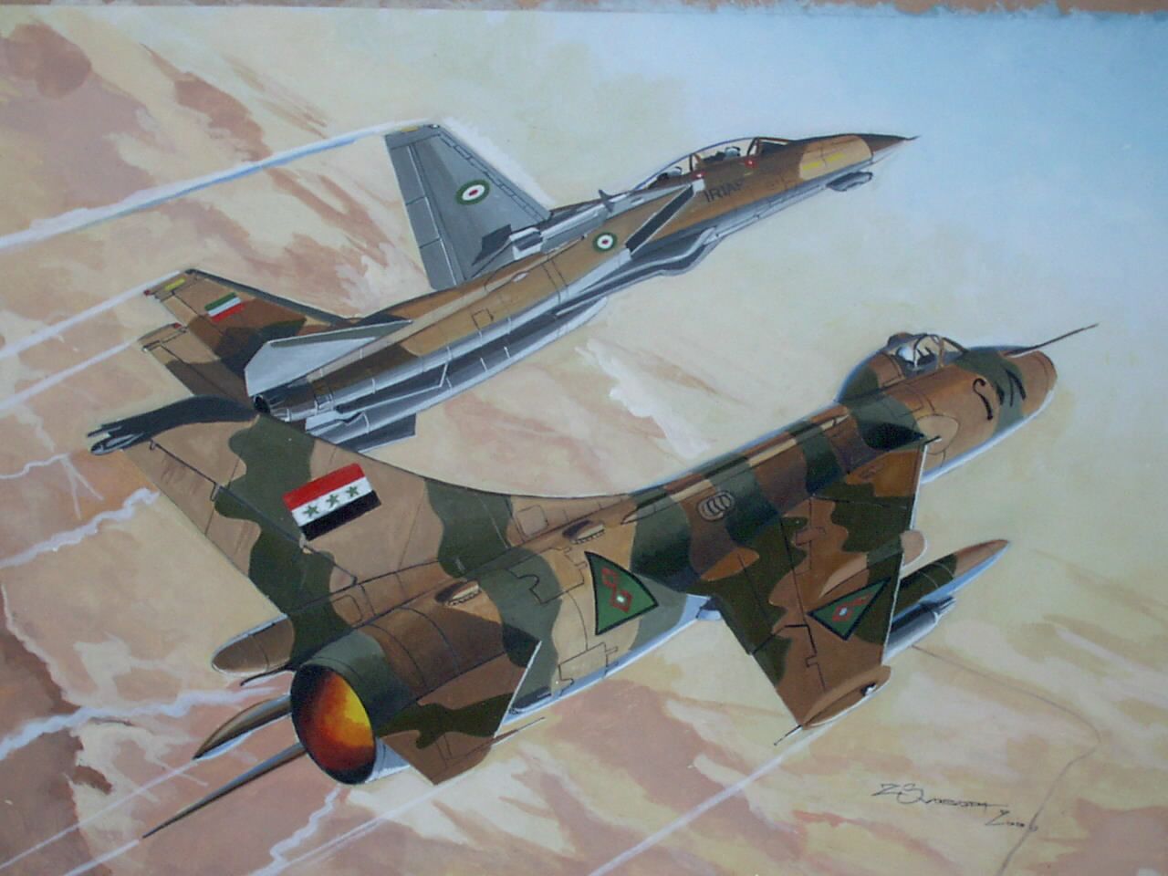 IRANIAN F-14 AND SU-7